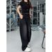2026 New Plus Size Black Curved Cut Jeans Women, Slimming For Pear-Shaped Body, High-Waisted Wide-Leg Pants_ecoleips.com