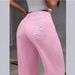 Bowknot Embroidered Jeans For Women Y2K Straight Loose Long Pants High Waist Slimming_ecoleips.com