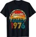 49th Birthday Gifts For Men Women 49 Years Old Vintage 1976 T-Shirt Graphic Custom Printed Short Sleeve Shirts Men Clothing_ecoleips.com