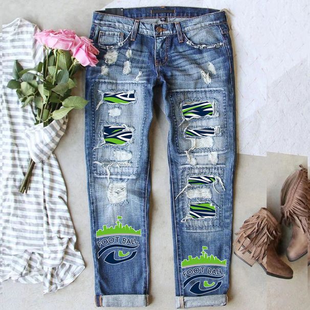 Women’s Clothing fashion women's mid waist straight jeans women's clothing ripped fashion printed jeans women_ecoleips.com