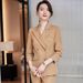 Women's Double Breasted High-End Elegant Casual Suit Stylish Spring Autumn Wear_ecoleips.com