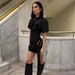 European And American Style Women's Clothing 2025 Spring New Fashion Elegant Metal Buckle Decorated Round Neck_ecoleips.com