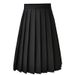 Black Short Anti-Fray Pleated Irregular Mermaid Skirt JK Uniform_ecoleips.com