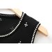 Women's Slim Fit Beaded Knitted Vest Dress French Style Niche Early Spring Elegant Sleeveless Clothing_ecoleips.com