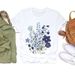 European And American Cross-border Foreign Trade Women's Floral Plant Print Round-neck Short-sleeve T-shirt Top_ecoleips.com