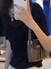 2026 New Black V-neck Short-sleeved Polo Shirt Women's Summer Slim-fitting And Thin Shoulder T-shirt High-end Half-sleeved Top_ecoleips.com
