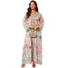 ng2510292 AB501 Cross-border Printed Embroidered Pullover Long Dress V-neck Gown Middle Eastern Dubai Women's Clothing_ecoleips.com