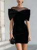 Women's One Shoulder Off-Shoulder Dress Temperament Commuter Wear Gold Velvet Spot New Products_ecoleips.com
