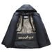 Women's Black Gold Short Puffer Jacket With Hood, Winter Thickened Warm Coat For Cold Weather, Unisex Casual Outerwear_ecoleips.com