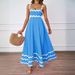 2026 Summer New Cross-Border Wo's Fashion European And American Printed Vacation Long Strap Elegant Sexy Dress For_ecoleips.com