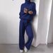 Casual Fashion Suit For Women 2025 Autumn Winter High Neck Solid Color Sweater Knit_ecoleips.com