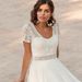 Women's Clothing White Super Fairy Beach Vacation Daily Dress Chiffon Lace Backless Light Wedding Dress_ecoleips.com