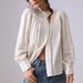 IRISERLY Spring European Design With Wooden Ear Splicing Striped Women's Long Sleeve Casual Fashion Shirt_ecoleips.com
