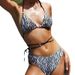 Floral Print Bikini Set - Sexy Two-Piece Swimwear For Women, Comfortable & Stylish Beachwear, S/M/L Sizes_ecoleips.com