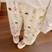 Bear Pajamas Pants Women Shoujo Kawaii PJ Pants Warm Fluffy Christmas Pyjamas Korean Flannel Beige Sleepwear Girl Cute Trousers_ecoleips.com