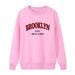 Women's Clothing 2024 autumn new round neck long sleeve letter women's casual outer wear plus velvet large size sweater tops women _ecoleips.com