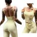 Seamless Sports Bra With Removable Pads – Crisscross Back Workout Bralette For Yoga, Gym & Running (4 Colors: Cream/Blue/Red/Black)_ecoleips.com