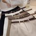 Women's Clothing Casual Shorts Spring Ins Retro Simple Outer Wear High Waist A Wide Leg Pants_ecoleips.com