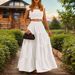 Women's Clothing Temperament Sexy Solid Color Mid Waist Sling Big Swing Two Piece Suit Dress_ecoleips.com
