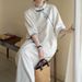 Plus-size Fashion Dress For Fat Women, Summer Loose And Stylish Robe, Chinese-style Modified Cheongsam Long Skirt,_ecoleips.com