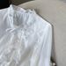 Women's Clothing Sweet Ruffled Bow Shirt Blouse_ecoleips.com