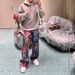 Women's Clothing Color Printing Ink Painting Palette Wide Leg Jeans Casual Pants Men And Women's Same Style_ecoleips.com