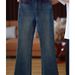 American Style Fleece-Lined High-Waisted Flared Jeans For Women, Autumn And Winter, Pear-Shaped Body, Slim Fit,_ecoleips.com