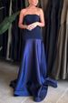 K New Sexy Strapless Sleeveless Patchwork Solid Color Dress_ecoleips.com