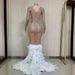Women’s Clothing Evening Gown Dress Elegant Feather Trim Dress_ecoleips.com