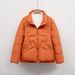 Light Down Jacket Women's New Short Fashion Small Loose Stand-up Collar White Duck Down Warm Winter Coat_ecoleips.com