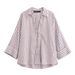 Women's Clothing Linen Blend Shirt Wide Sleeve Comfortable Stylish Elegant Versatile_ecoleips.com