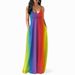 2018 European And American Cross-border E-commerce Women's Clothing: Rainbow Tie-dye Bohemian Floor-length_ecoleips.com