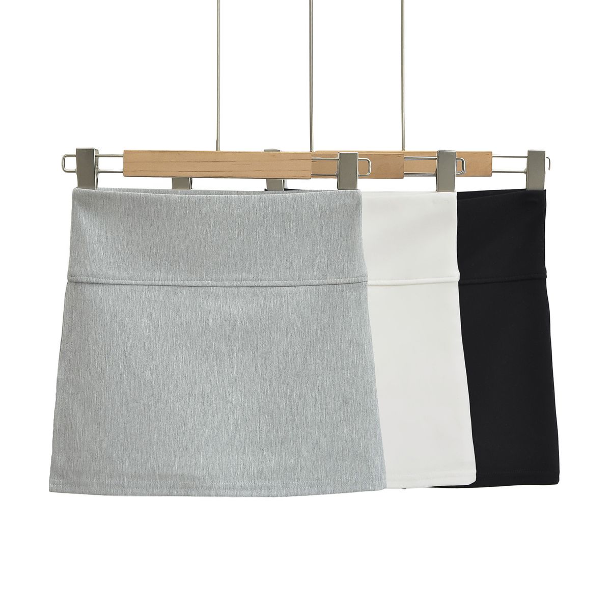 Verve 7399-24 Spring New Style Solid Color Classic Sexy Side Slit Anti-Exposure Bodycon Skirt_ecoleips.com