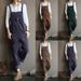 Women's Clothing Autumn And Winter Corduroy Hot Solid Color Casual Long Overalls_ecoleips.com