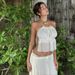 2025 Summer New Fashion Vacation Style Women's Outfit Set: Elegant Sexy Backless Halter Top And Skirt_ecoleips.com