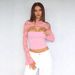 Summer New Women's Lace Patchwork Top G25T145 Mature Solid Color Tight Fitting Bust Enhancing Revealing Waist Design_ecoleips.com