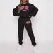 Women's Casual Trousers Long Sleeved Crew Neck Sweatshirt Set New York Print Drawstring Elastic Waist_ecoleips.com