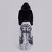 Personalized Printed Frayed Hem Trousers Fashionable Loose Wide Leg Casual Trousers for Men And Women Trendy Brand Cross Border American Style_ecoleips.com
