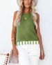 Aria Basics Aria Basics 2026 Summer Cross-Border New European And American Women's Round Neck Fashion Handmade Tassel Hollow Vest Knitted_ecoleips.com