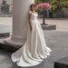 Women's Clothing New Wedding Dress Bride Simple Sexy Slim Travel Photography Satin Soft Gauze Lace Slim Small Tail_ecoleips.com