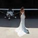 Women's Sexy Strapless Fishtail Dress Boning Waist Open Back Slim Elegant Lace See through Long Party Dress_ecoleips.com