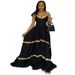 European And American Women's Clothing 2025 Summer New Fashion Sexy Suspender Lace V Neck High Waist Long Skirt Dress_ecoleips.com