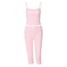 Women's Clothing Women's Fashion Set Style Lace Trimmed Camisole Top And Slim Fit Shorts Spring Summer For Formal & Casual For Women_ecoleips.com