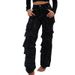 Men's Clothing New Women's Fashion Casual High Waist Trousers Denim Wide Leg Pants_ecoleips.com