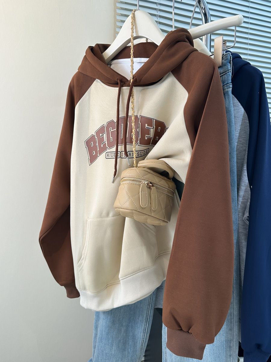 European American Style Real Shot Plus-size Women's Hoodie For Spring And Autumn, Korean Version, Loose, Lightweight,_ecoleips.com