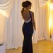 New Fashion Sexy Sleeveless Hollow Out Backless Pearl Chain Waist Slimming Bodycon Dress For Women 2024_ecoleips.com