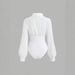 Women's Vintage Sexy Jum, Slimming Flattering, Elegant, High-end, Comfortable, Versatile, And Fashionable White_ecoleips.com