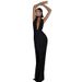 European And American Style 2026 Summer New Model, Unique Deep V Sexy Hot Girl Sleeveless Tie-neck Halter High-waisted_ecoleips.com
