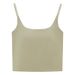 New Women's Slim Fit Camisole 2025 Spring Summer Padded Bra Adjustable Straps Beautiful Back Can Be Worn as Outerwear_ecoleips.com