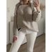 Winter And Autumn Long-Sleeved Casual Knitwear For Women, Suitable As A Top_ecoleips.com